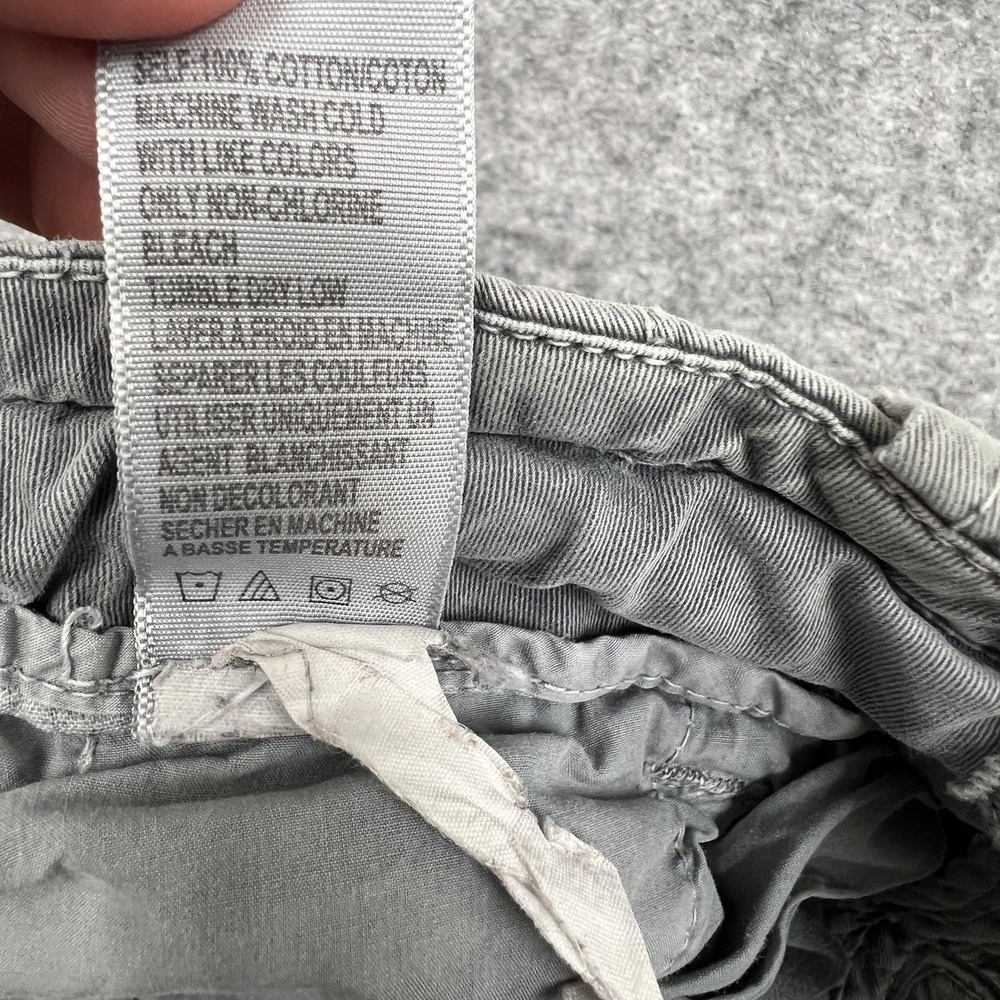 James Perse Pants Mens 32x33 Gray Green Cargo Relaxed Fit Cotton Canvas Standard - Picture 5 of 16